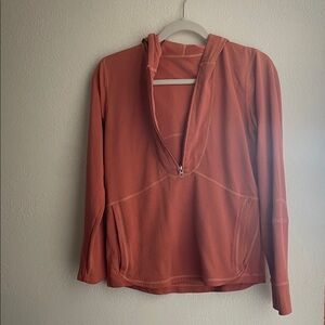 Women's Orange Pullover Hoodie